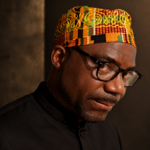 Kente embroidered hat