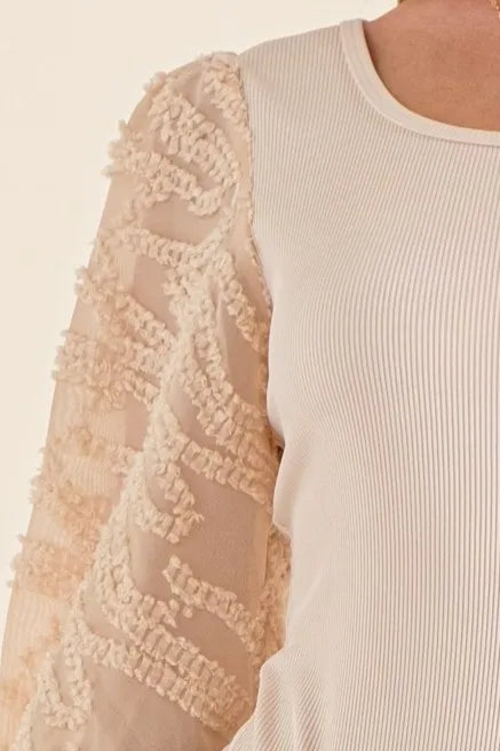 And The Why Textured Puff Sleeve Bodysuit - Image 4