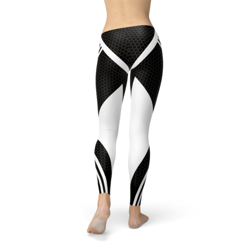 Womens Black Venom Leggings - Image 3