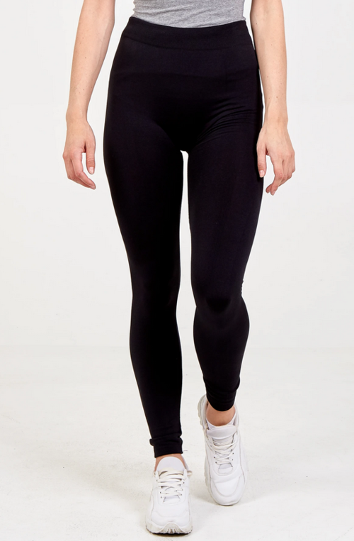 Basic Seamless Leggings – Black
