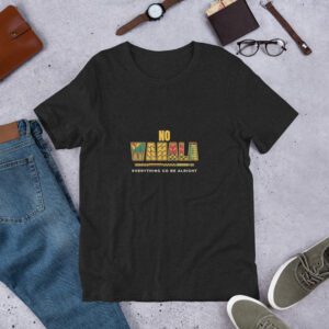 No Wahala Kente T-Shirt – Unisex Nigerian Pidgin Graphic Tee