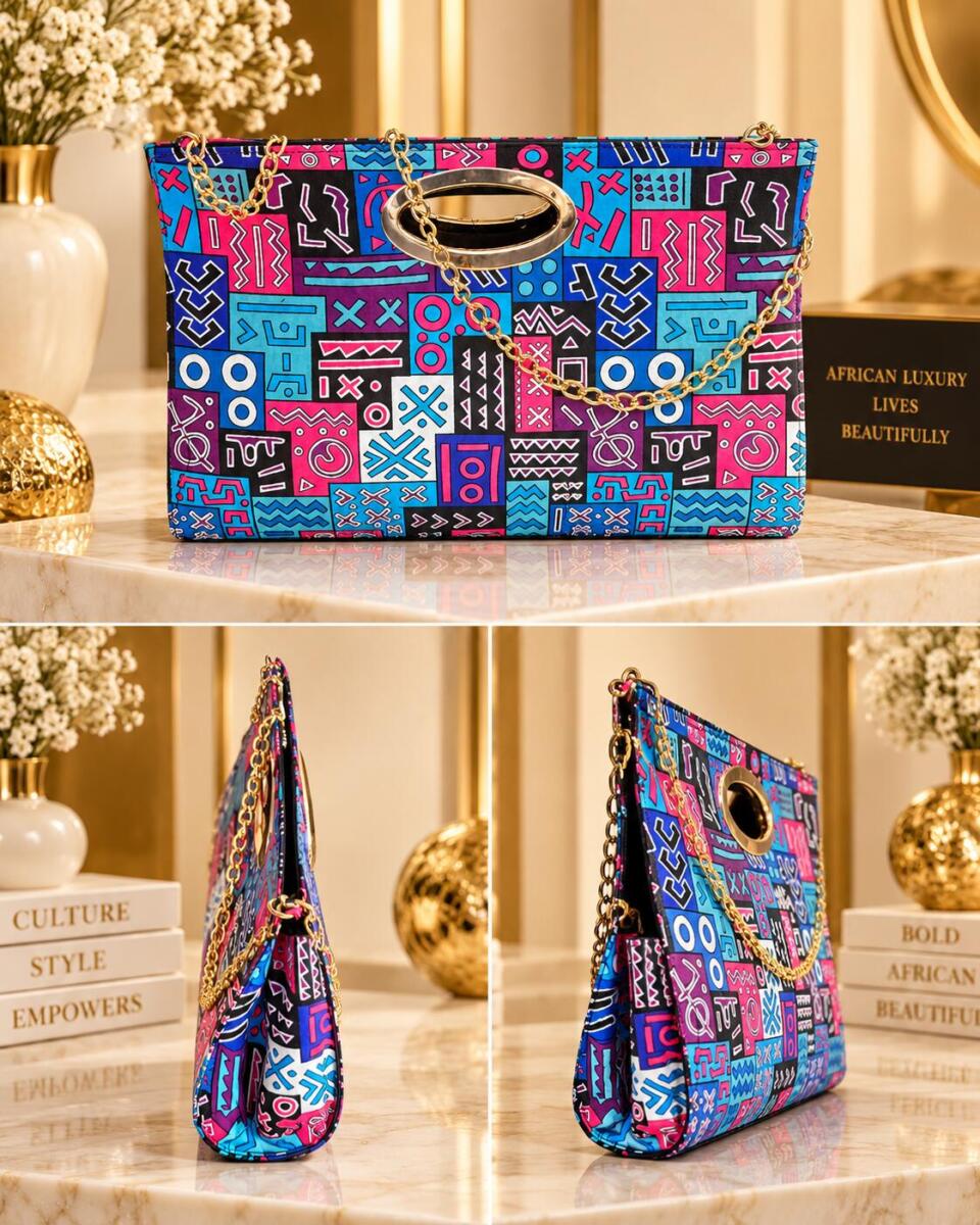 Luxaveli African Print Clutch Bag – 3 Styles - Image 8