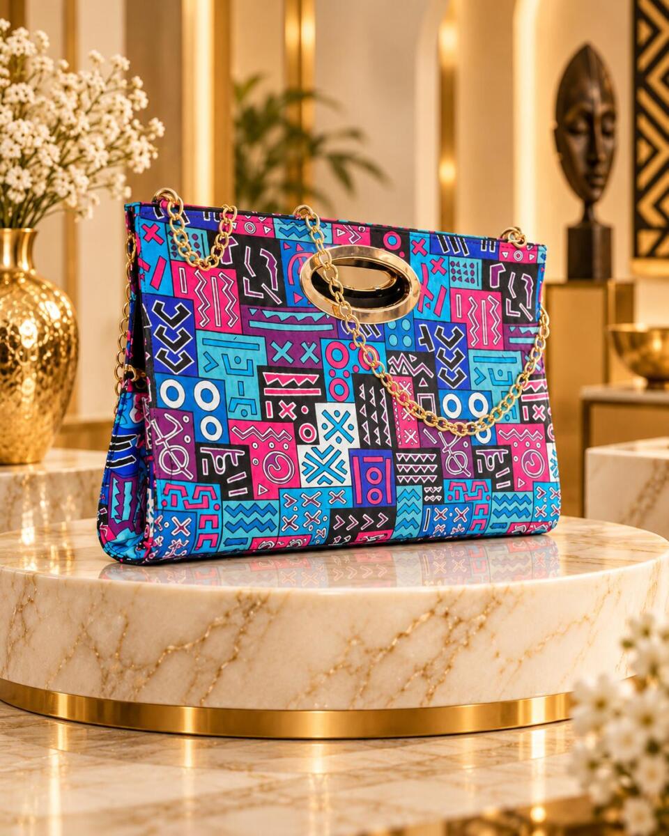 Luxaveli African Print Clutch Bag – 3 Styles - Image 9
