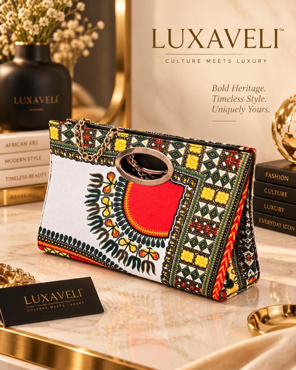 Luxaveli African Print Clutch Bag – 3 Styles - Image 5