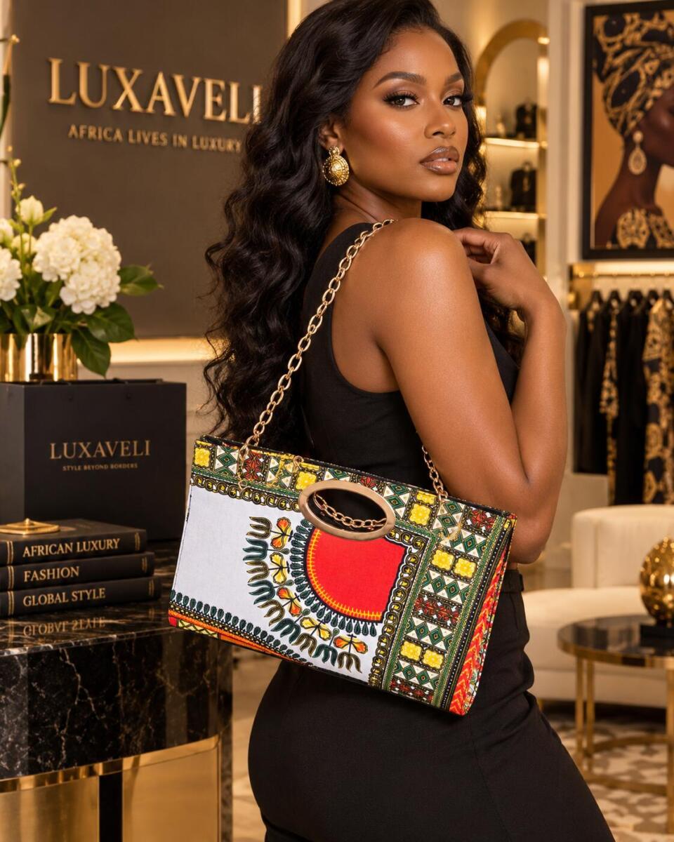 Luxaveli African Print Clutch Bag – 3 Styles - Image 7