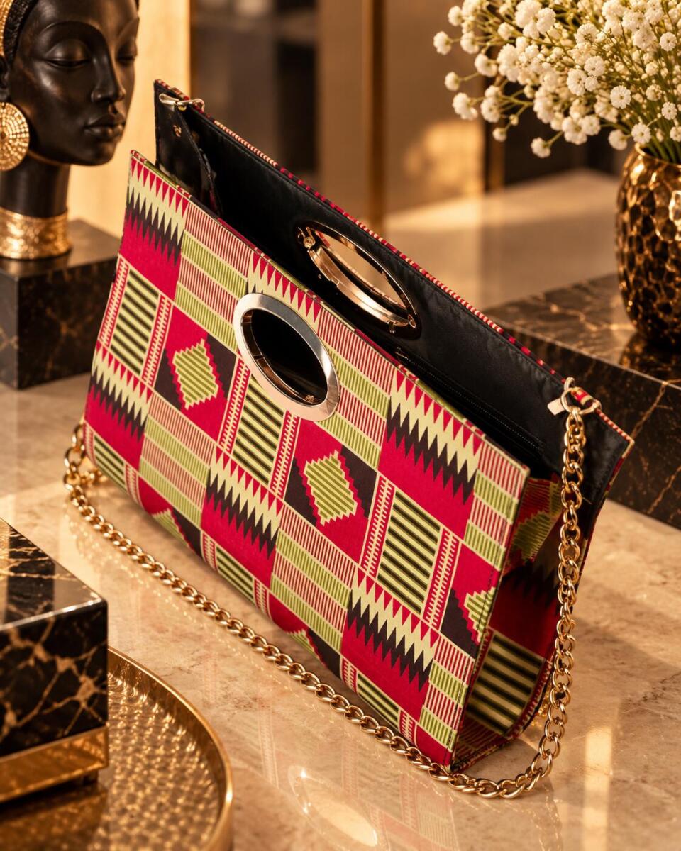 Luxaveli African Print Clutch Bag – 3 Styles - Image 3
